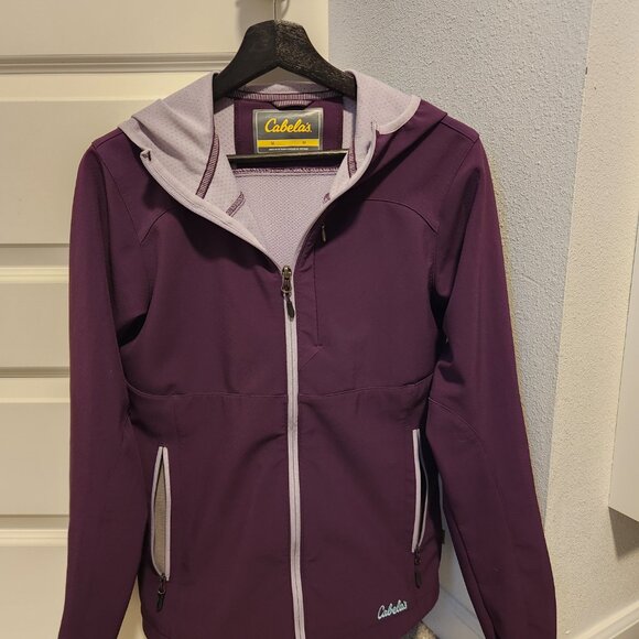 Cabela's lightweight purple full zip jacket - Picture 2 of 6
